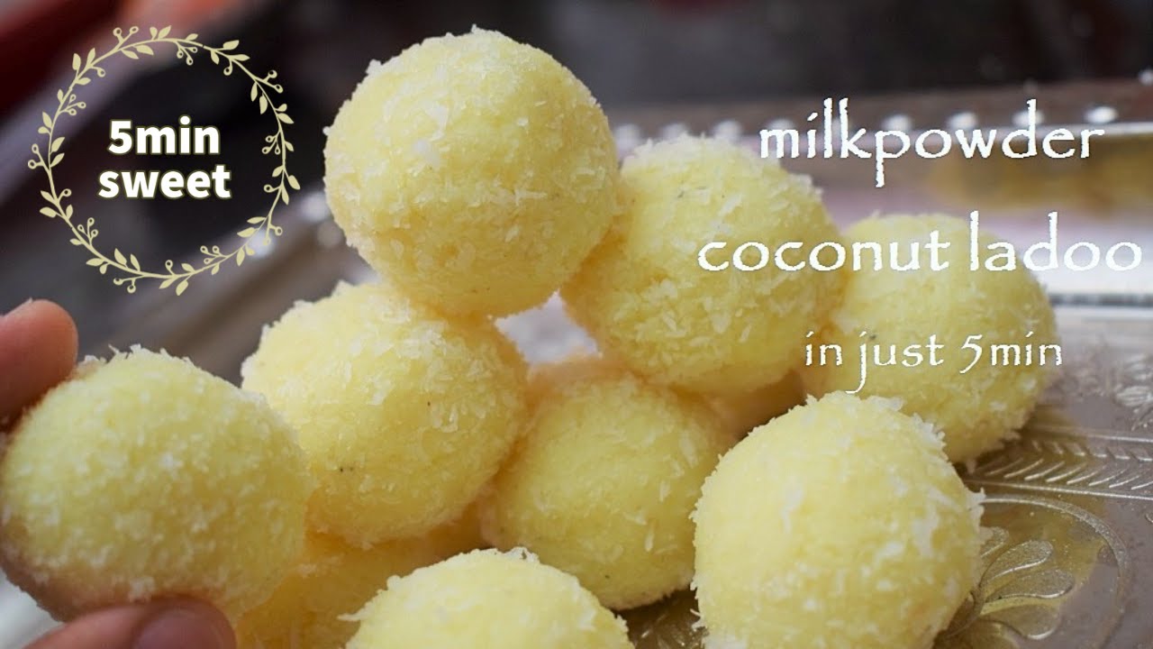 ಮನೆಯಲ್ಲಿ ಹಾಲಿನಪುಡಿ ಇದ್ರೆ ಸ್ವೀಟ್ ರೆಡಿ ಕೇವಲ ಐದೇ ನಿಮಿಷಗಳಲ್ಲಿ  / Milkpowder Coconut Ladoo/Coconut ladoo