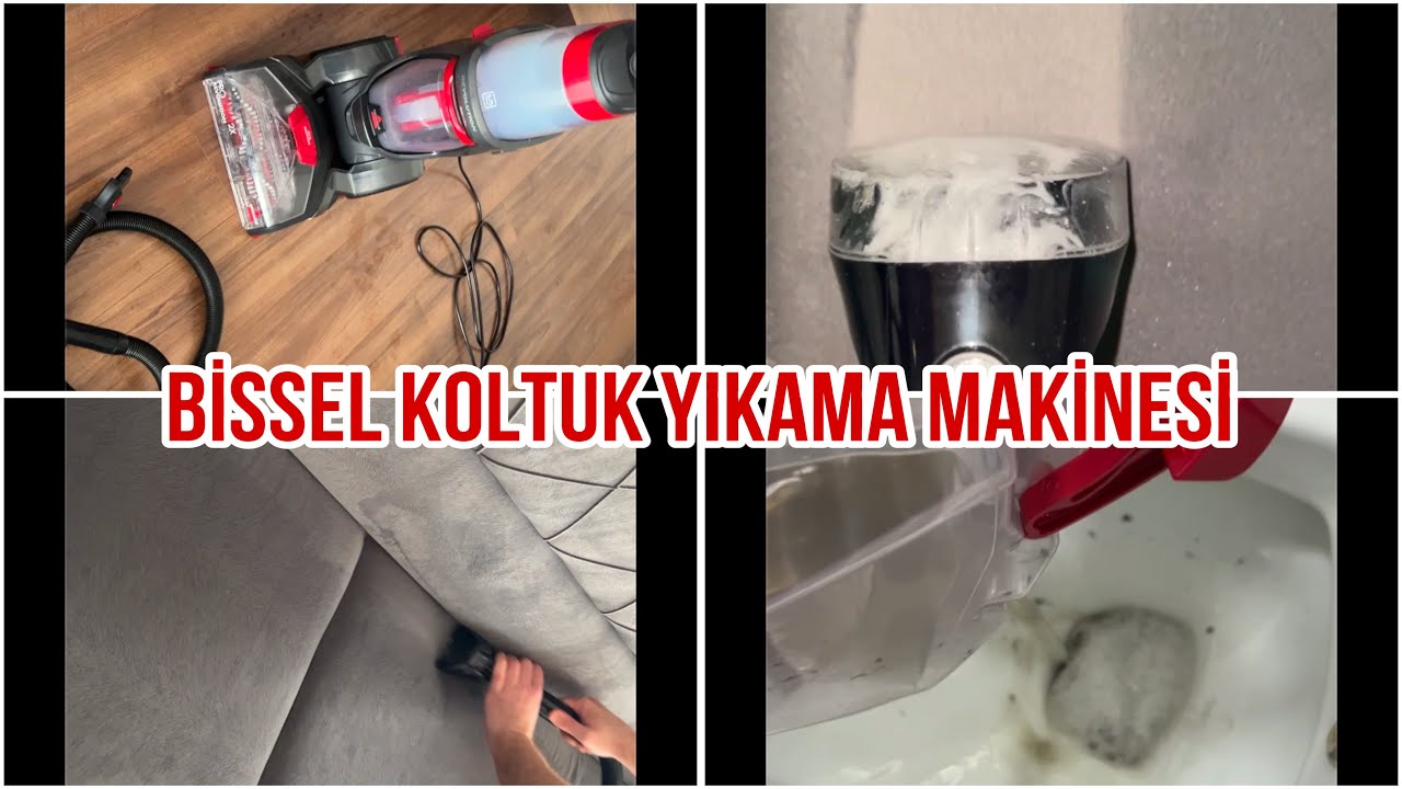 Bissell koltuk yıkama başlığı kullanımı🧼 Kanepe ve sandalye temizledik 🧴