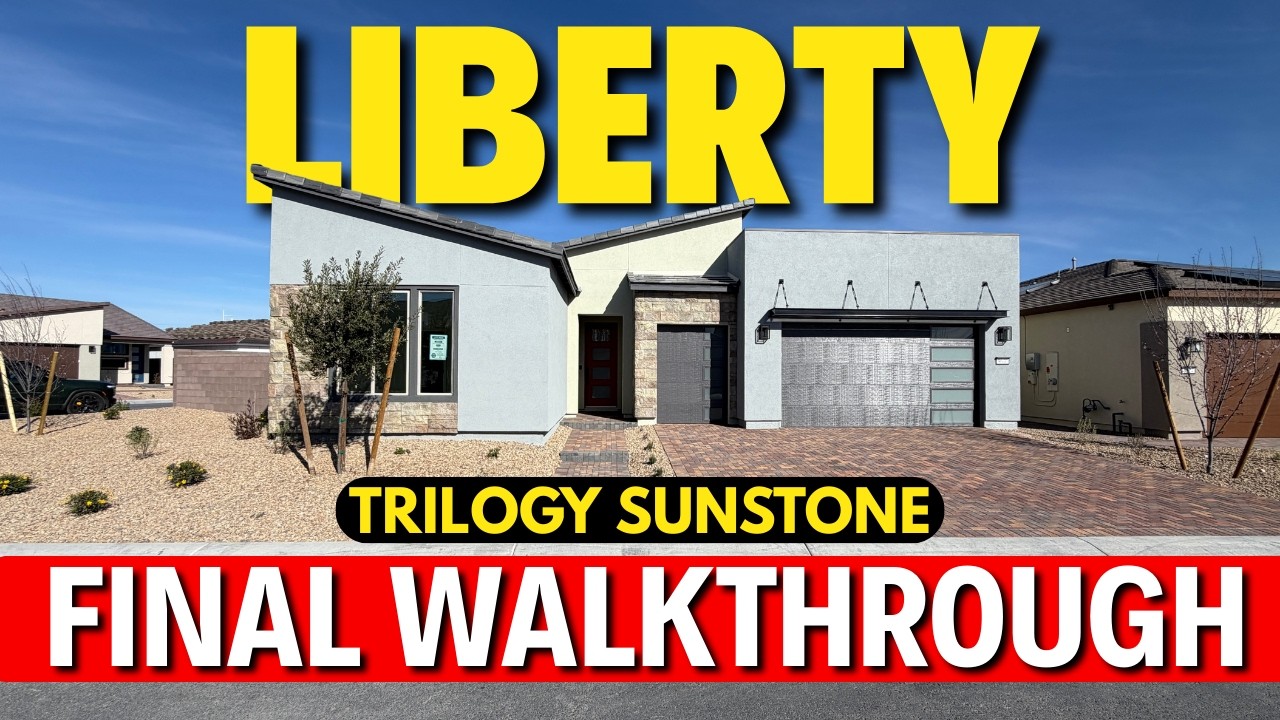 Планировка дома Liberty, новый строящийся жилой комплекс Trilogy Sunstone: заключительный осмотр.