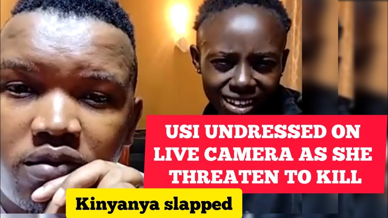 Usi slapped Kinyanya live on camera . Ni kubaya!!