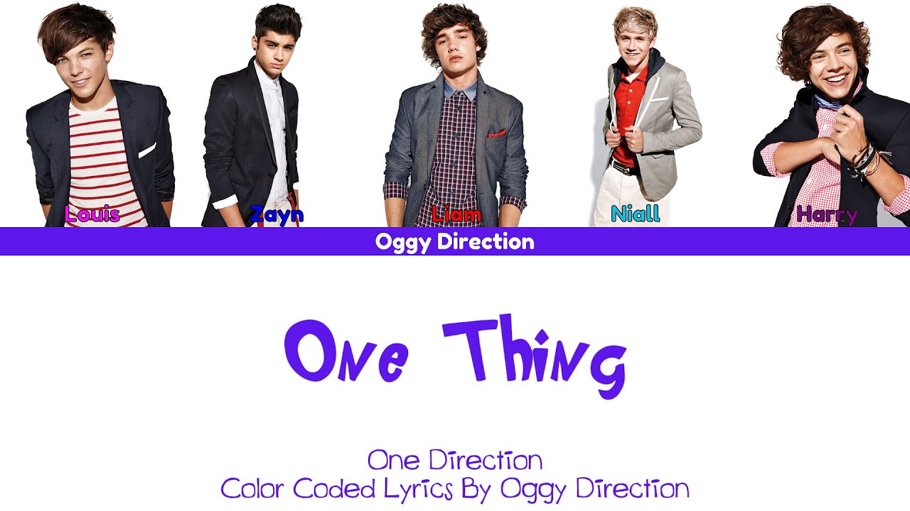 One Direction - One Thing (New Color Coded Lyrics 2024)