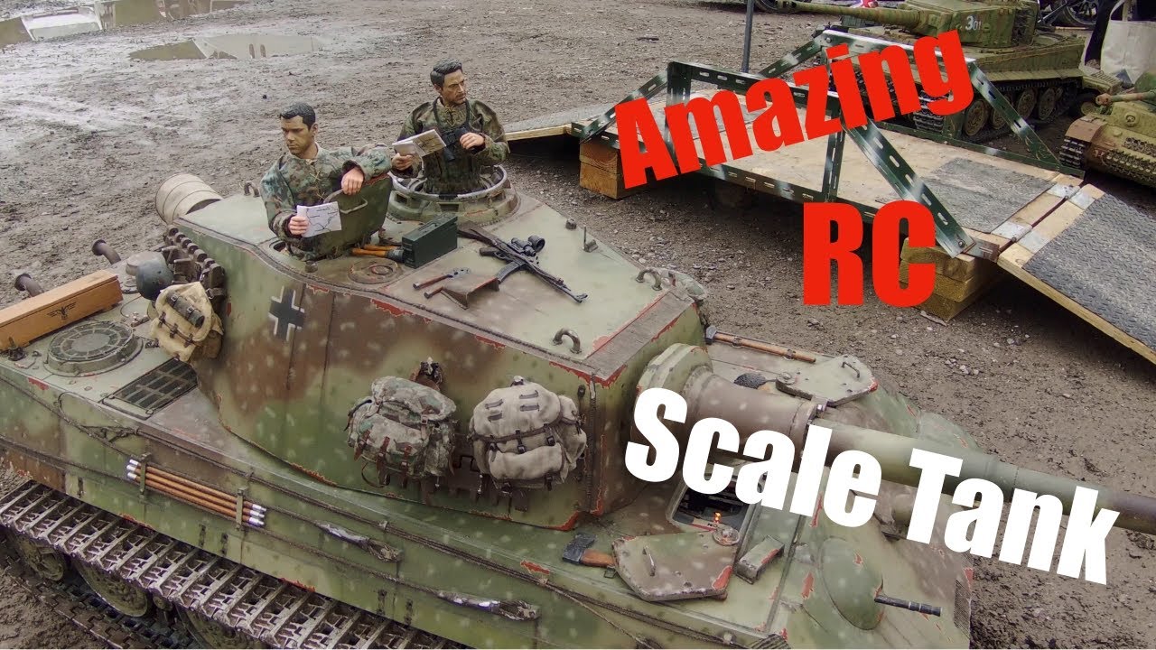 Large Scale RC Tank. AMAZING detail. Military vehicle. MUST SEE !!
