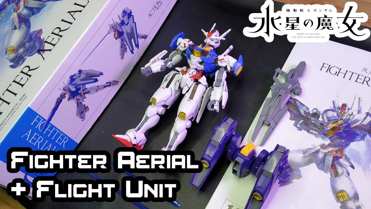 HG 1/144 Gundam Aerial ( Bootleg ) / Fighter Aerial + Flight Unit | Speed Build | Rakit Gunpla