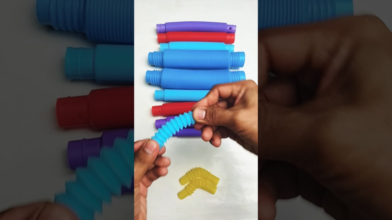 Satisfying Voicing of POP Tube | diy #asmrsound #relaxing #poptubesound #creative #shorts