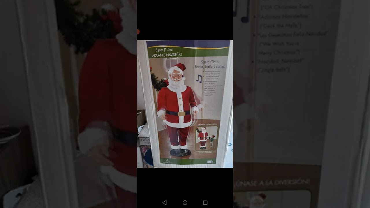 Gemmy life size Santa 2003,2004 and 2005 sound with best quality (box in HD)
