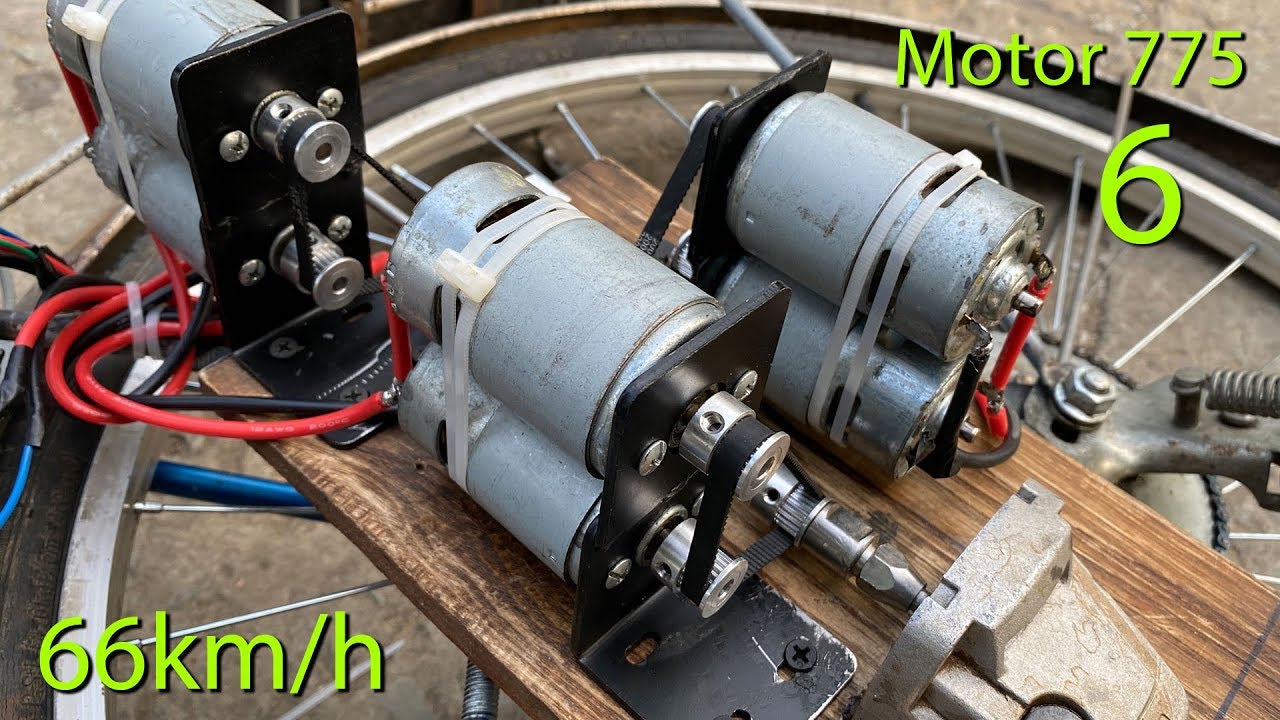 How to Make Electric Bike using 775 motor 6