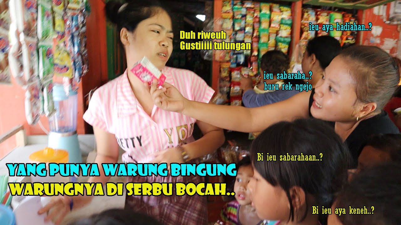 Pagi Yang Ceria Di Perkampungan Purwakarta, Pemilik Warung Sampai Bingung,Warungnya Diserbu Bocah...