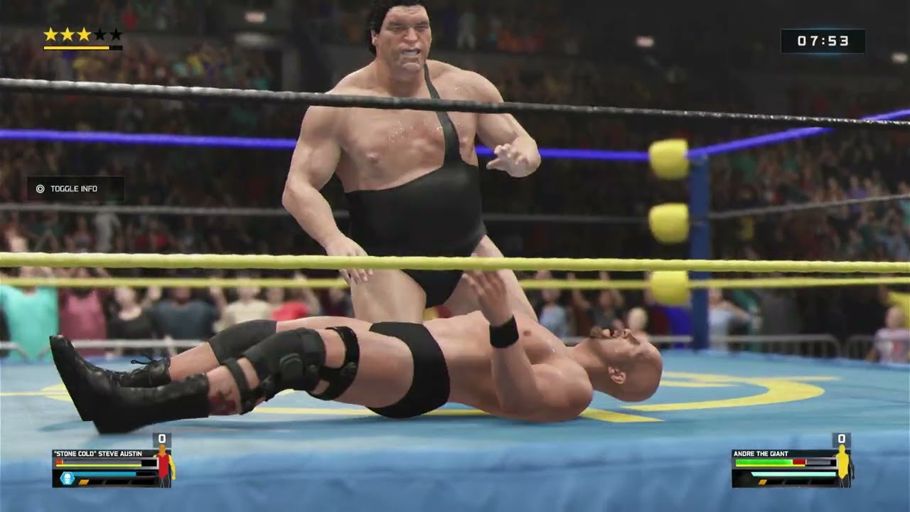 WWE 2K25 Ironman Match Andre The Giant vs Stone Cold Steve Austin