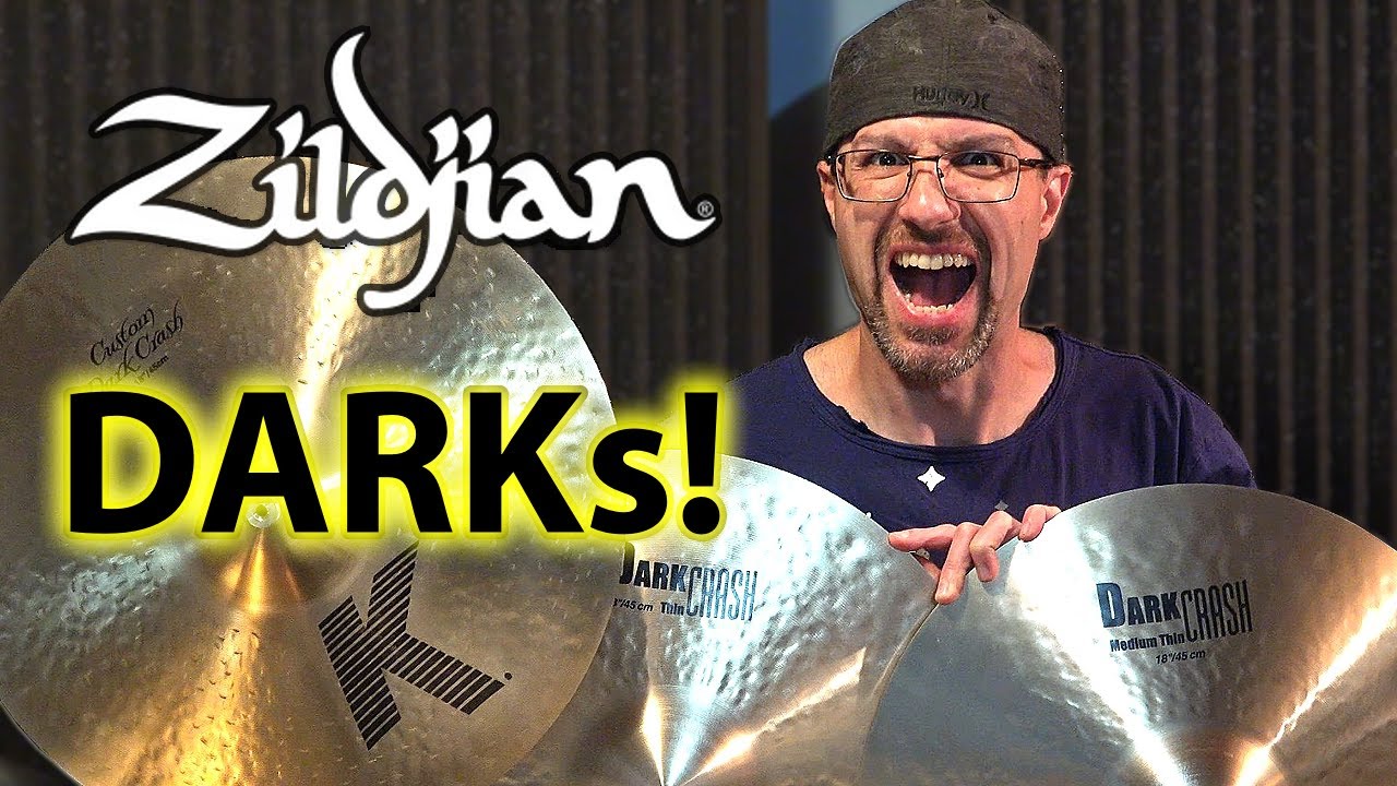 K Dark Thin, K Dark Medium Thin, K Custom Dark - Zildjian 18 Inch Crash Review and Comparison