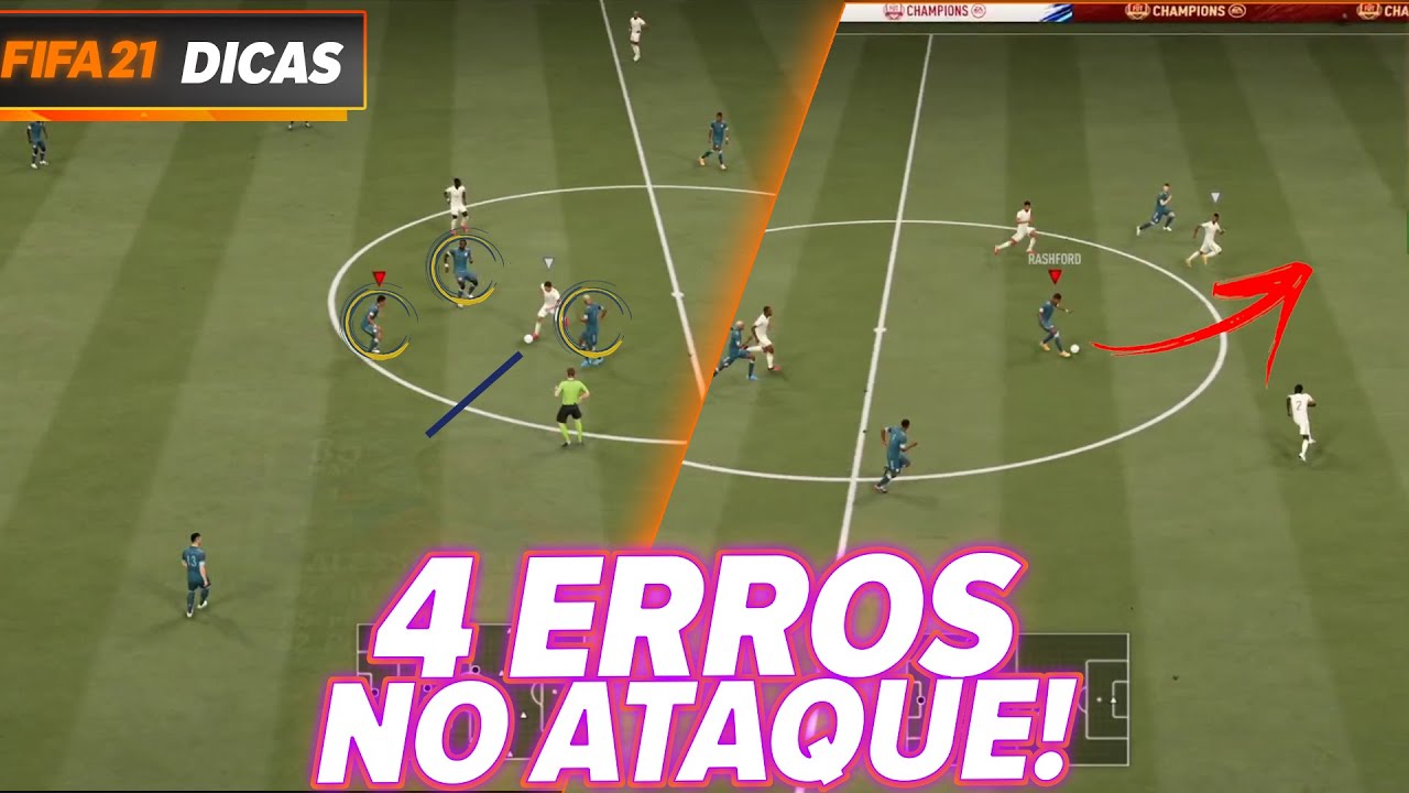 4 ERROS COMUNS NO ATAQUE DO FIFA 21 ULTIMATE TEAM