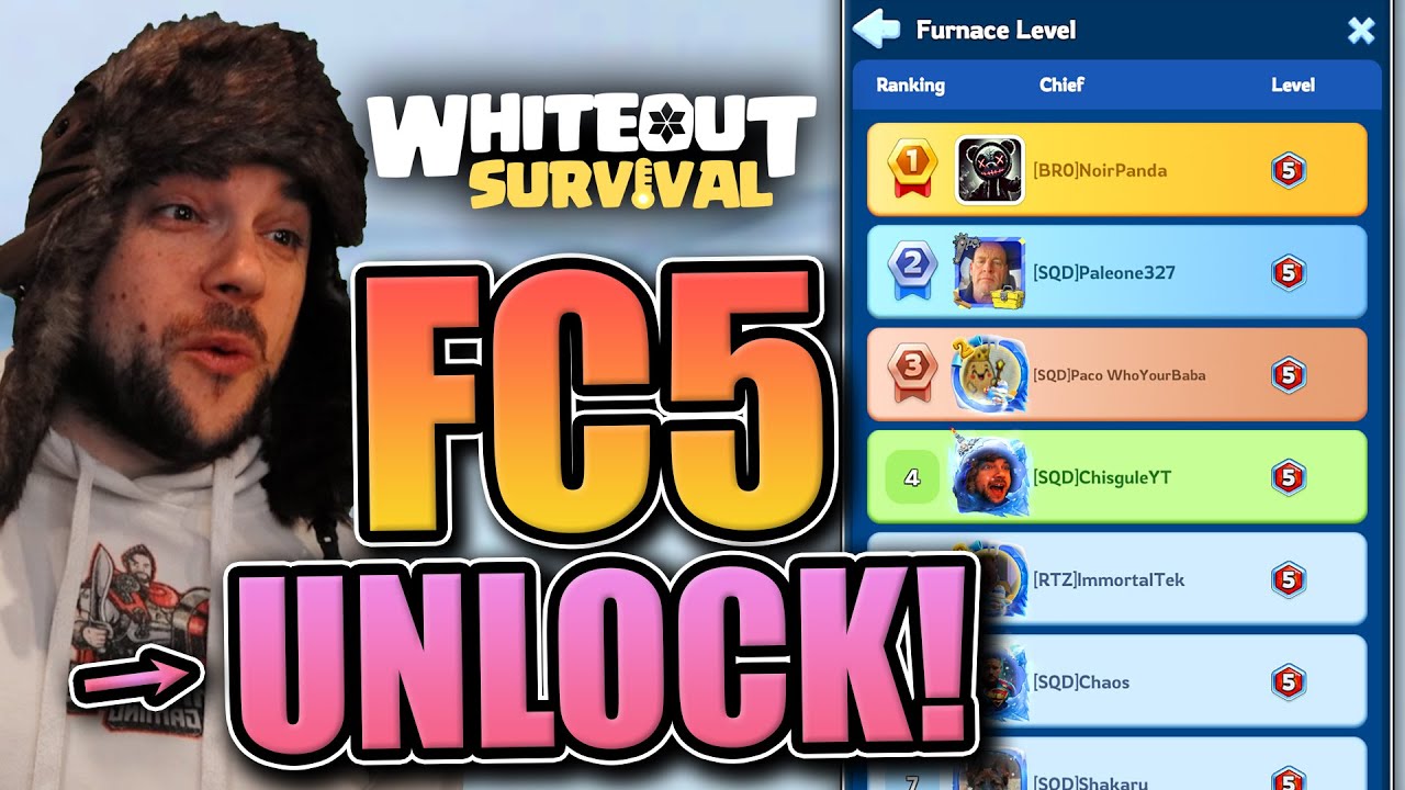 Unlocking FC5 [speedup-spending spree in SvS Prep] Whiteout Survival