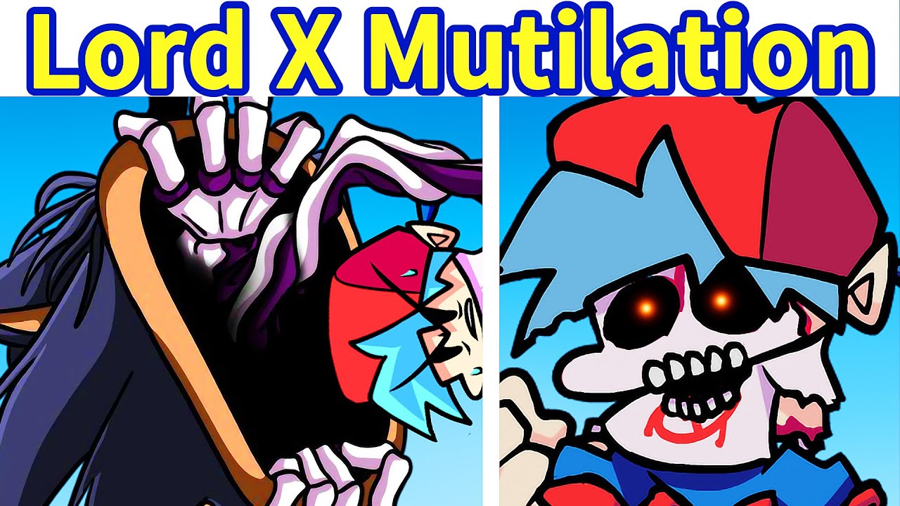 Friday Night Funkin': VS Lord X [Mutilation] - Sonic.EXE 2.0 Custom Song [FNF Mod/HARD]