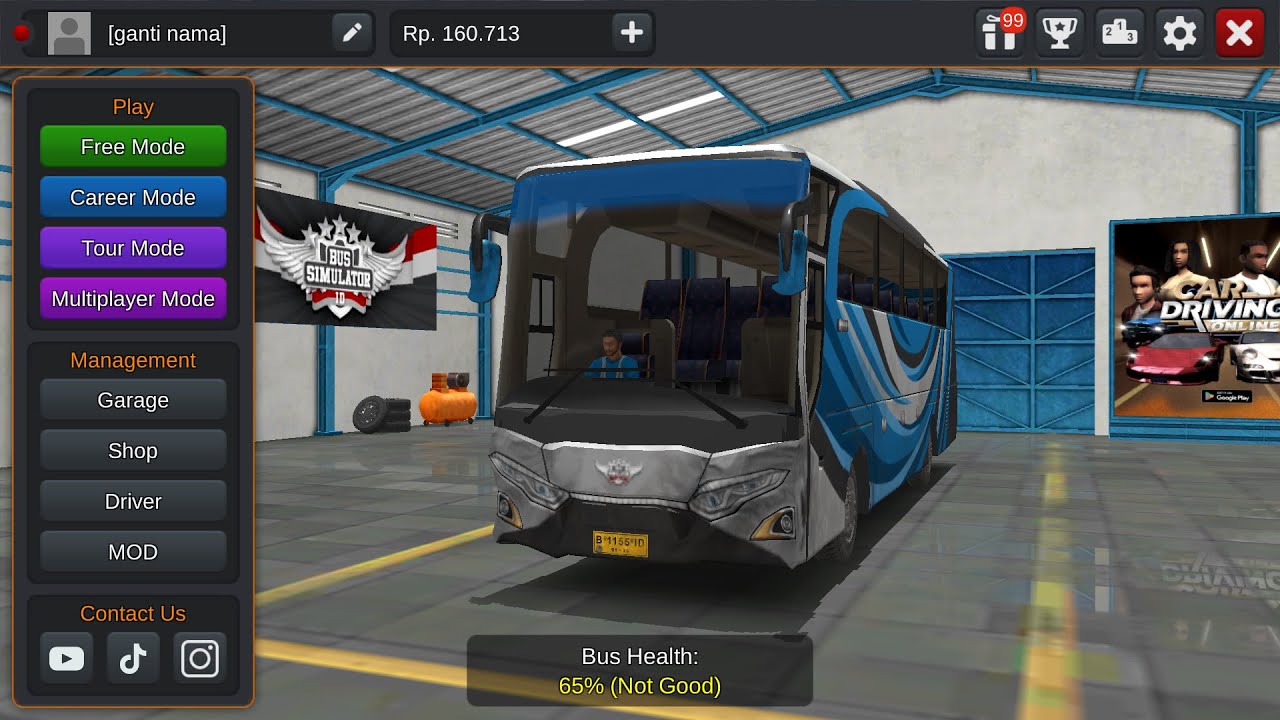 go to 9 k bus game live day 11