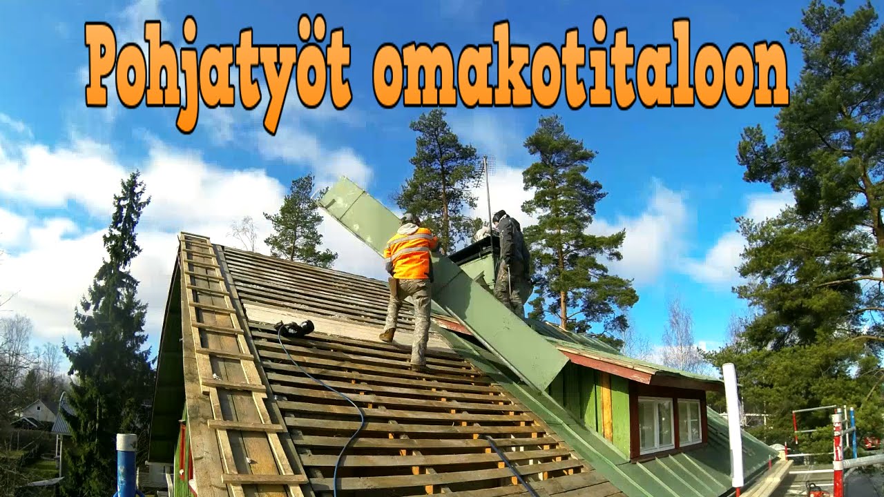 Kattoremontti  - Pohjatyöt, Tyvekpro ja korotus