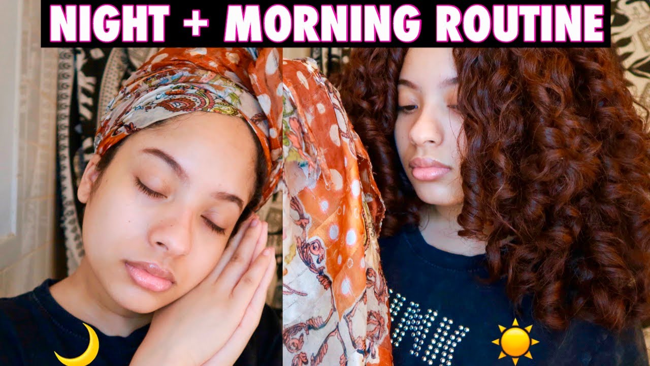 NIGHT + MORNING CURLY HAIR ROUTINE (2c/3a/3b curls)
