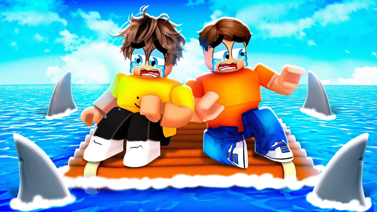 Мы застряли на РАФТЕ в Roblox..