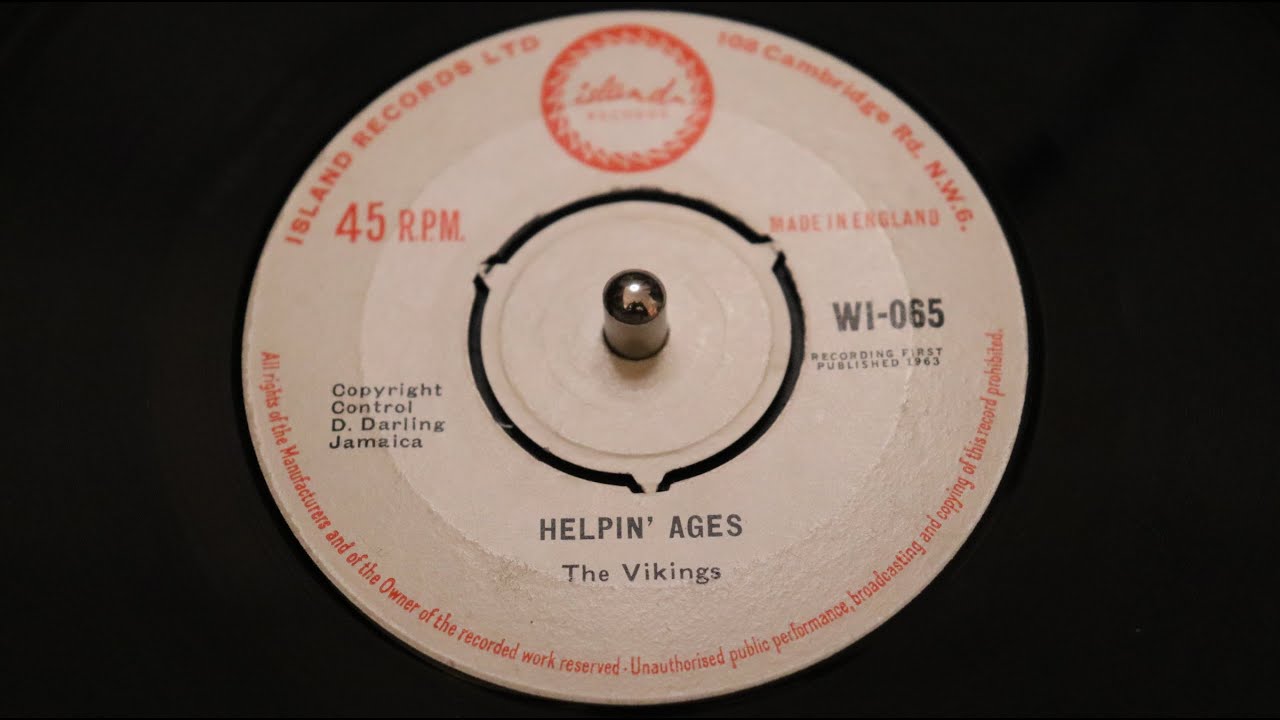 The Vikings &lrm;&ndash; Helpin' Ages - Island Records &lrm;&ndash; WI-065