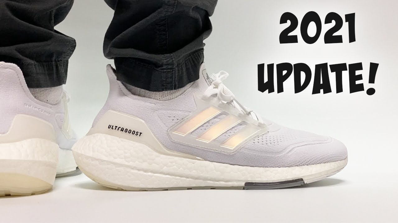 The BEST Adidas Running Shoe? Adidas ULTRABOOST 21 White ON FEET!