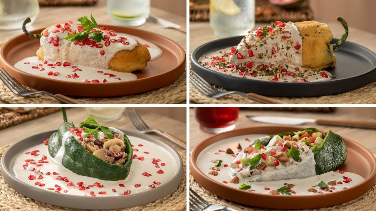 4 Recetas de Nogada | 4 Ways to Make Nogada Sauce