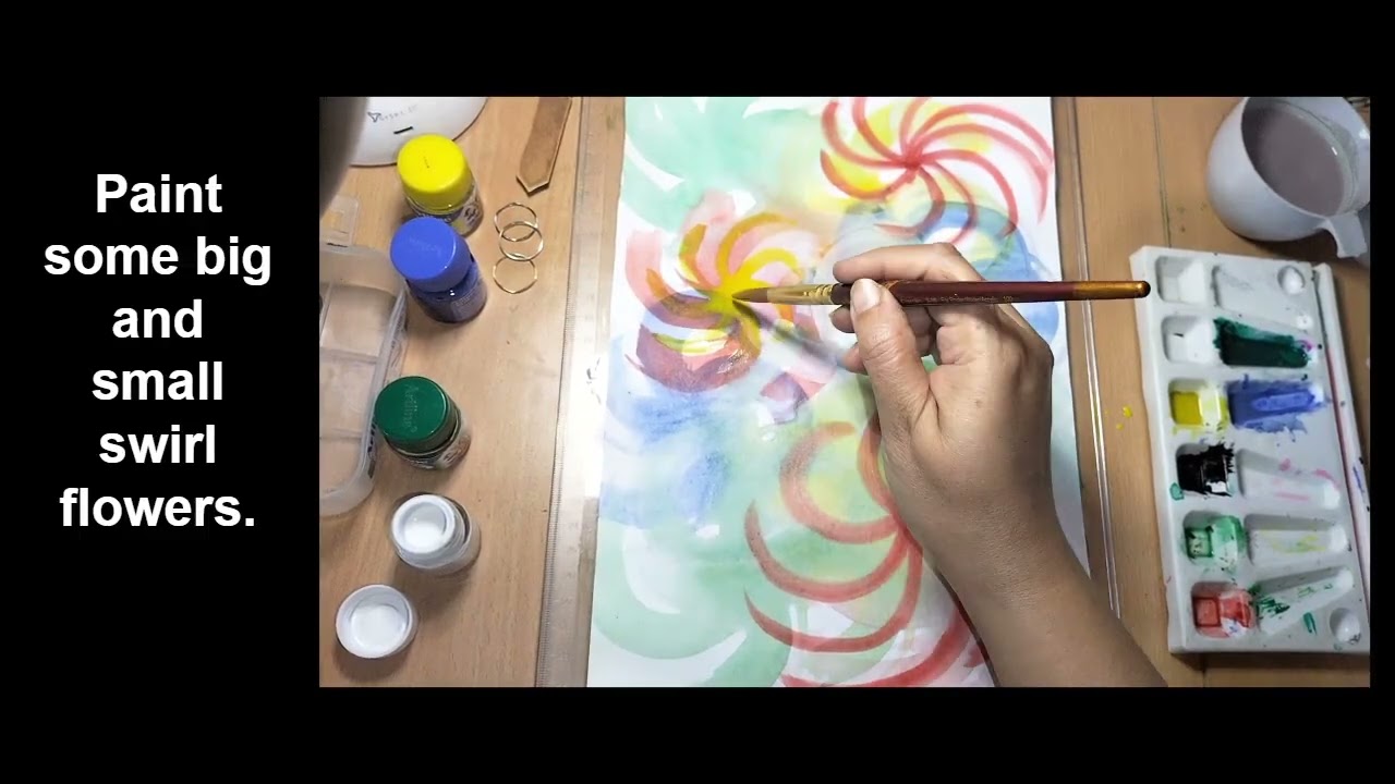Painted candy swirls