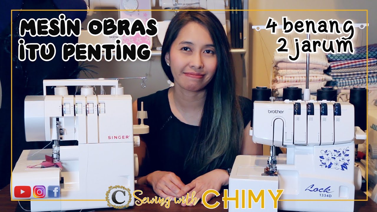 REVIEW MESIN JAHIT OBRAS NECI PORTABLE 4 BENANG 2 JARUM UNTUK PEMULA SINGER & BROTHER