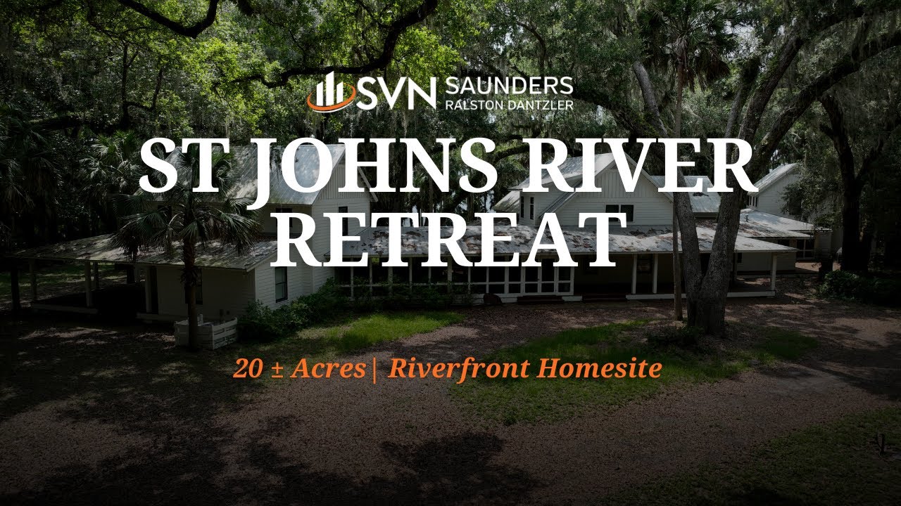 Riverfront Homesite For Sale | St Johns River Retreat | 20 ± Acres | San Mateo, FL