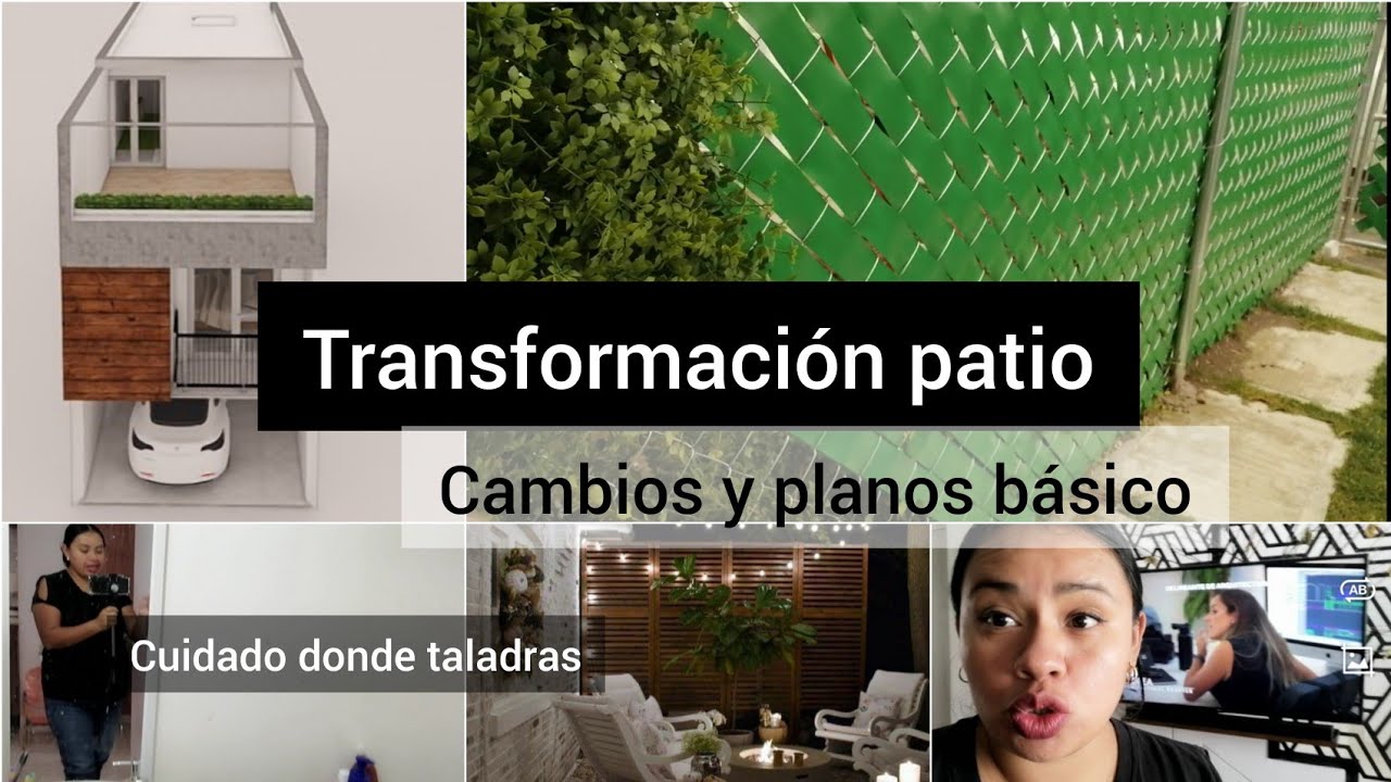 Transformación sencilla del patio + cambios y planos básico que debes tener- vlog