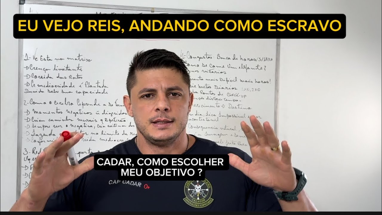 RC 193 | COMO ESCOLHER O OBJETIVO, reis que andam como escravos