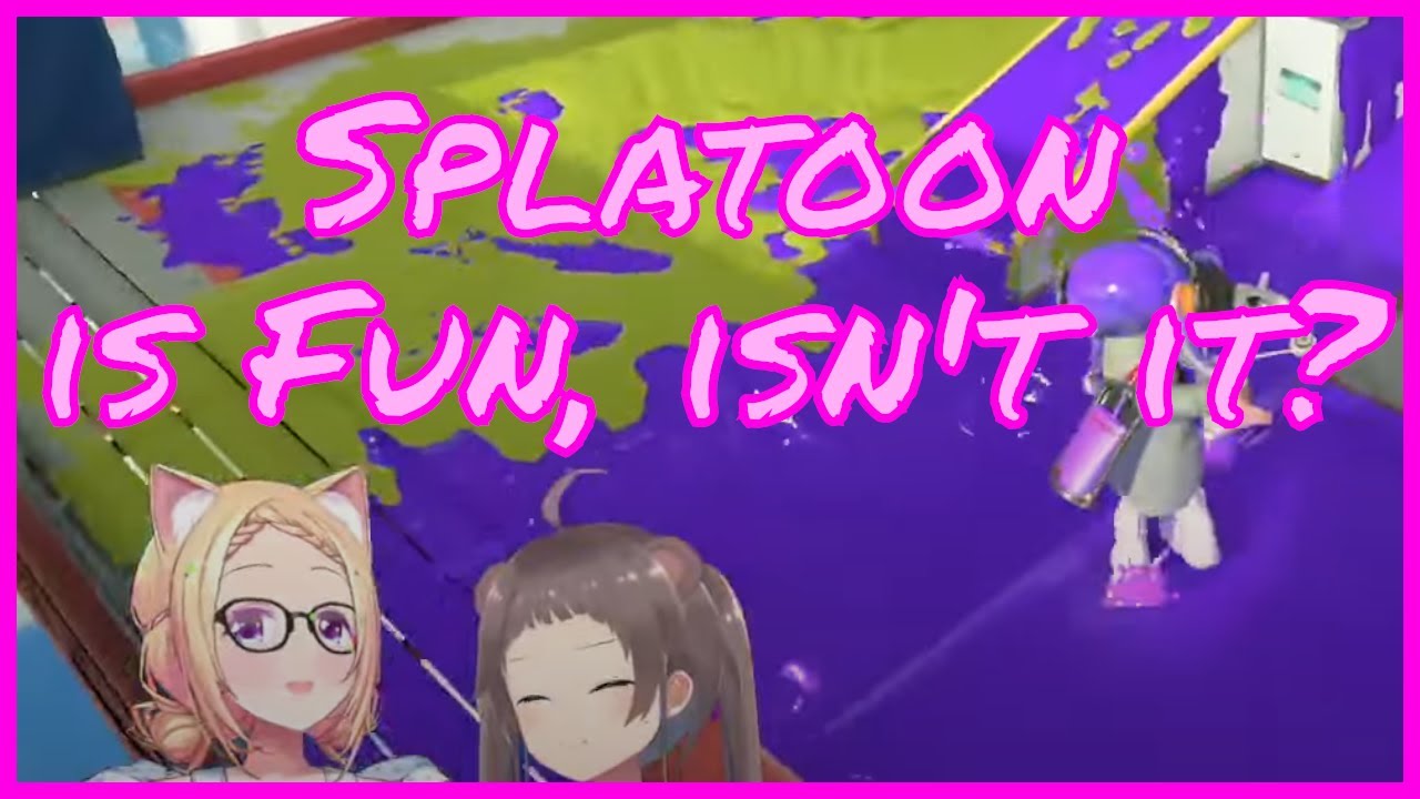 Matsuri's godly Rage playing Splatoon 3 with Akirose [Hololive]