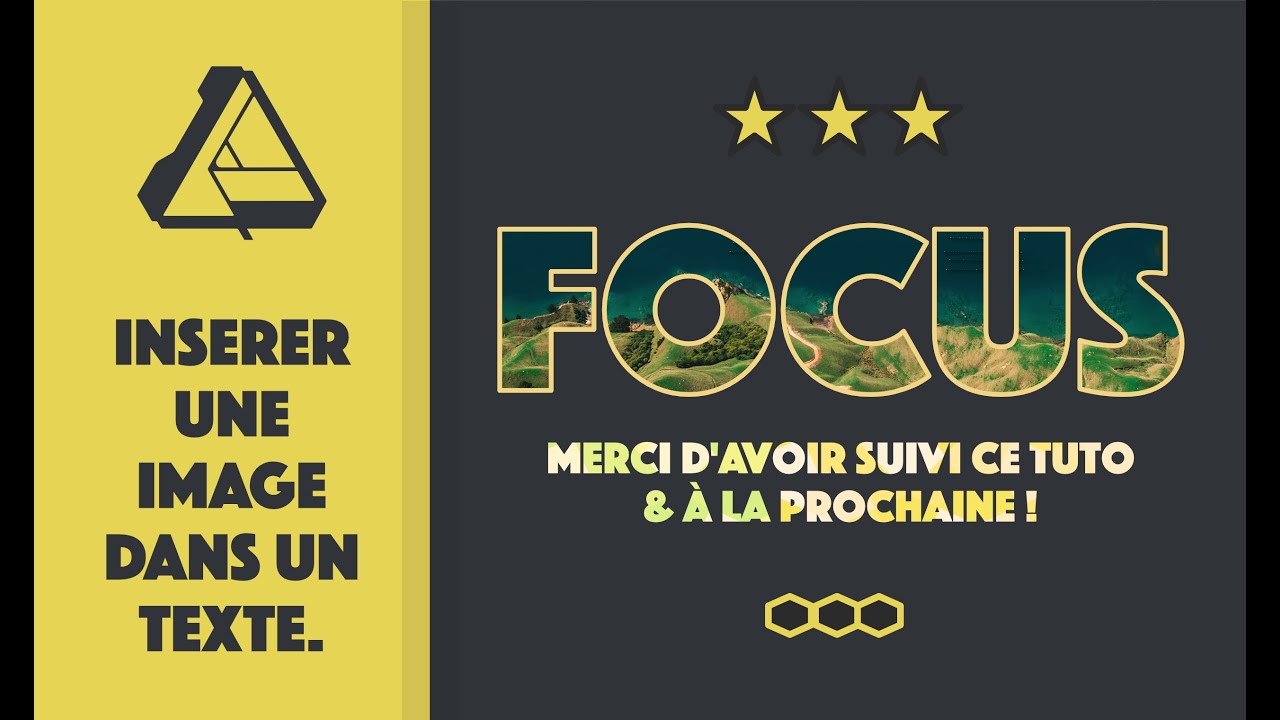 TUTO FUSIONNER UNE IMAGE & UN TEXTE - AFFINITY DESIGNER  [FR]