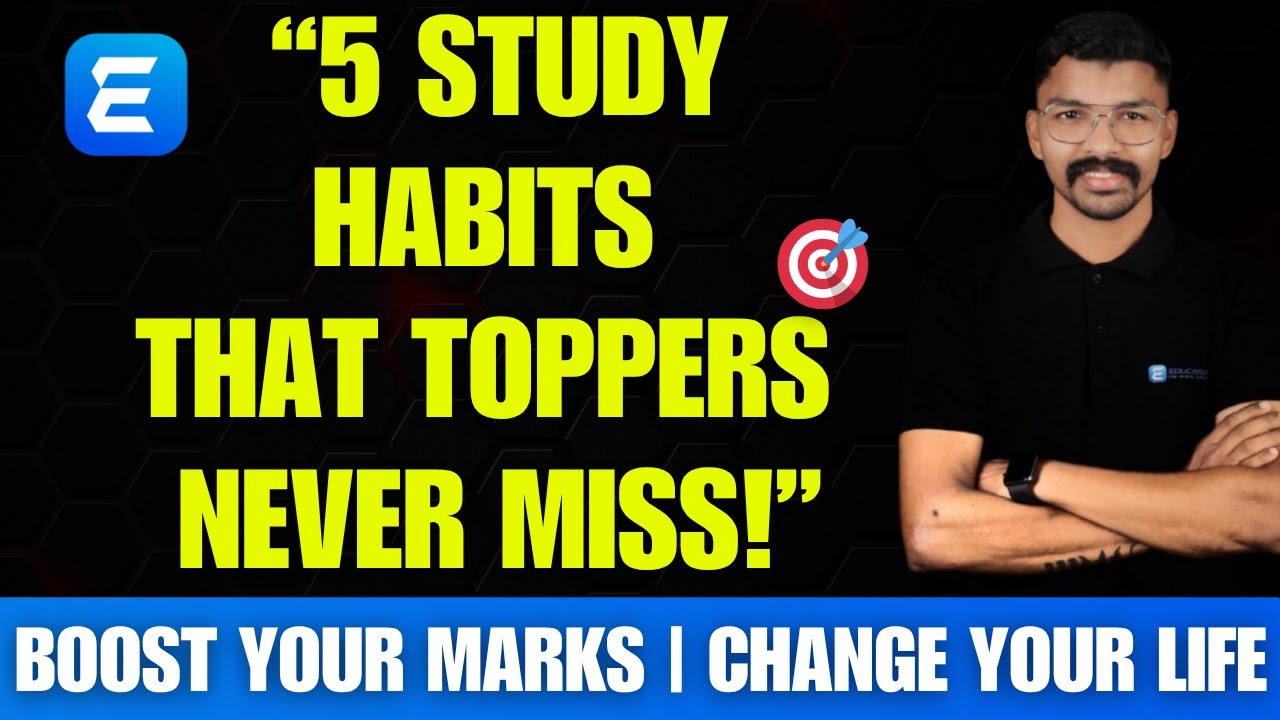 Five Habits That Top Students NEVER Miss! 💯 | Boost Your Marks Now!#neet #jee #cbseboard