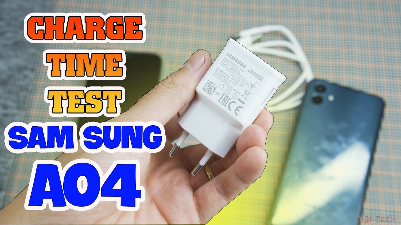 SAM SUNG GALAXY A04 Fast Charging Test! Type C to USB - Battery 5000 mAh!  🔋🔋