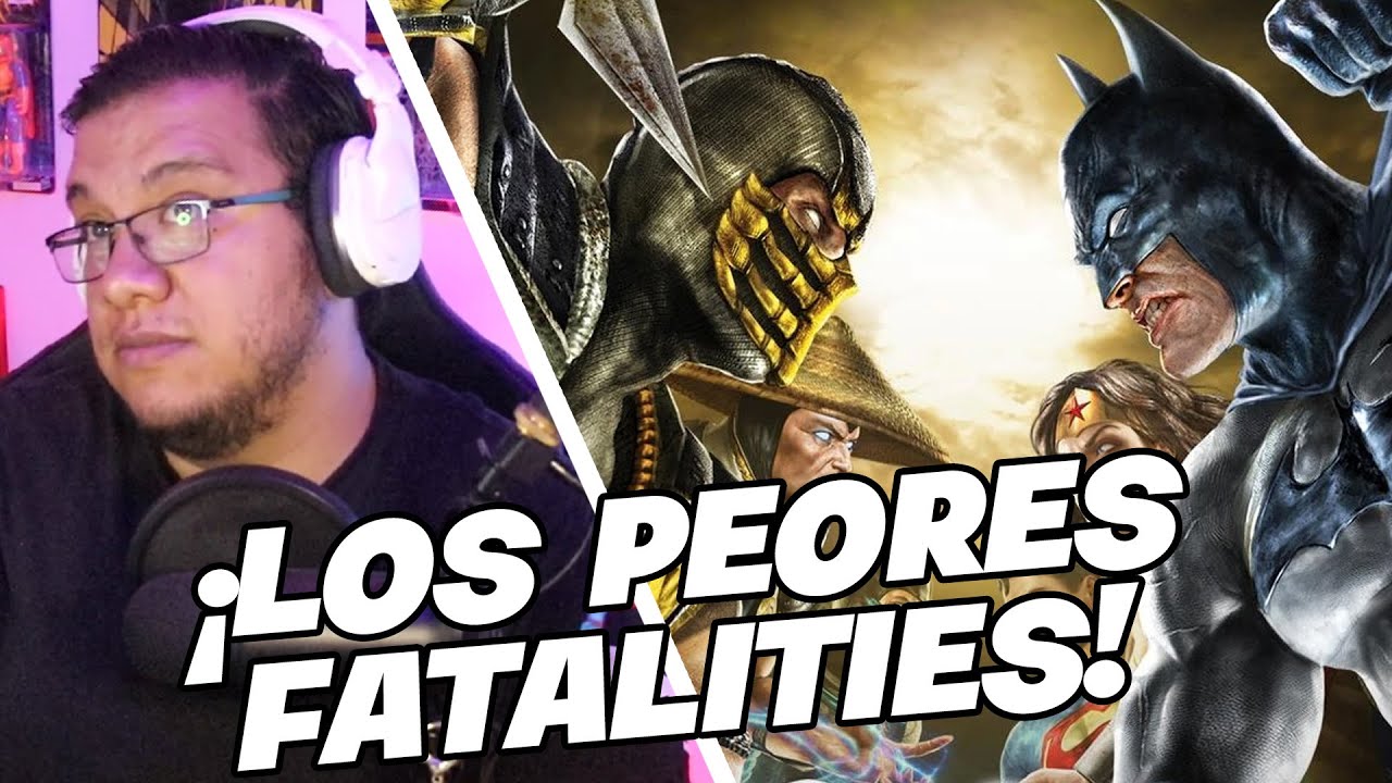 Spideremilio Reacciona a los TERRIBLES Fatalities de Mortal Kombat vs DC Universe