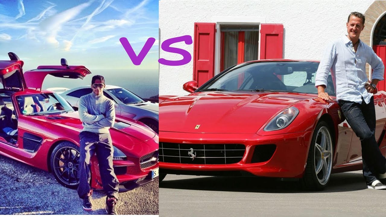 Lewis hamilton cars vs Michael schmacher cars (2018)