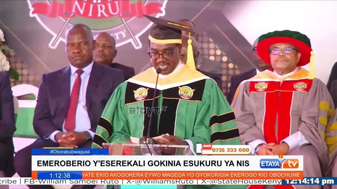 President William Ruto attends the inaugural graduation of the NIRU