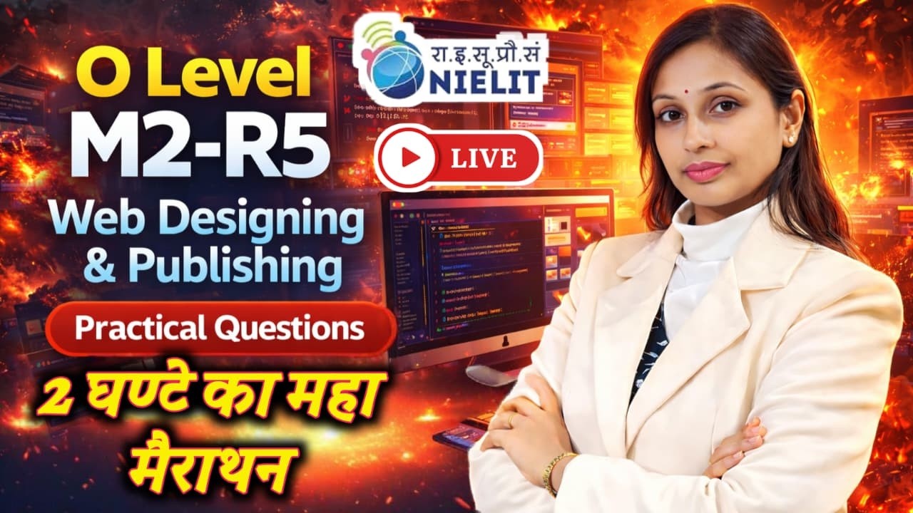 O Level Practical exam Web designing #Javascript #M2R5  #PracticalClass #WebDesigning #Jan