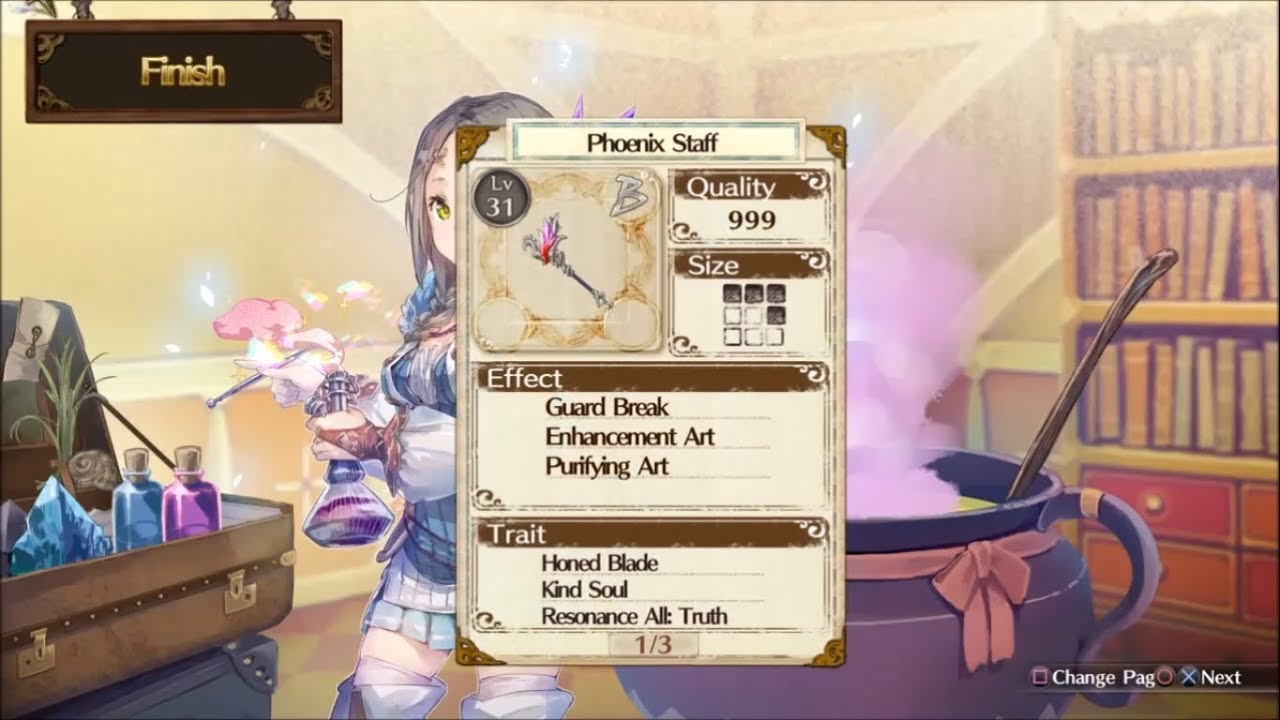 Atelier Firis - How to Synthesize an Ultimate Phoenix Staff