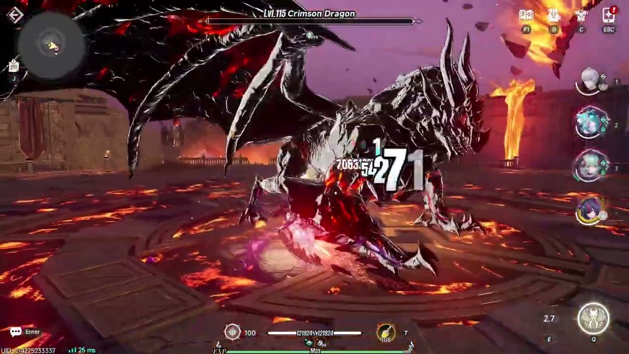 The almost fastest possible Crimson Dragon clear (using white lightflame) | NTE 999 Nights