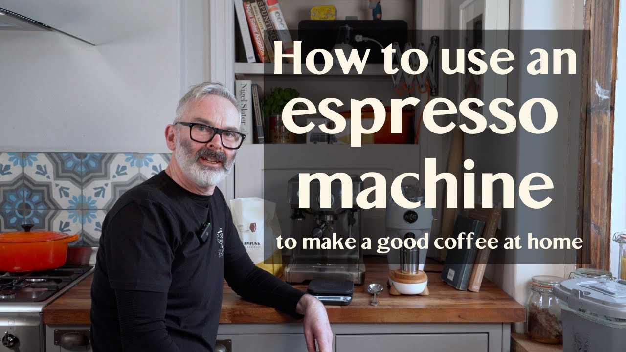 How to use an espresso machine to make a good coffee at home