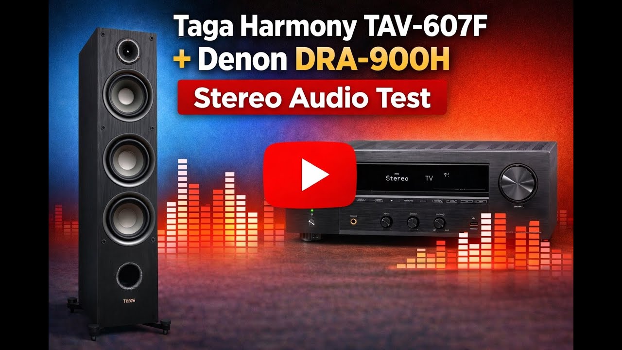Taga Harmony TAV-607F + Denon DRA-900H Stereo Audio Test - Phil Colins - In The Air Tonight 2015 1/2