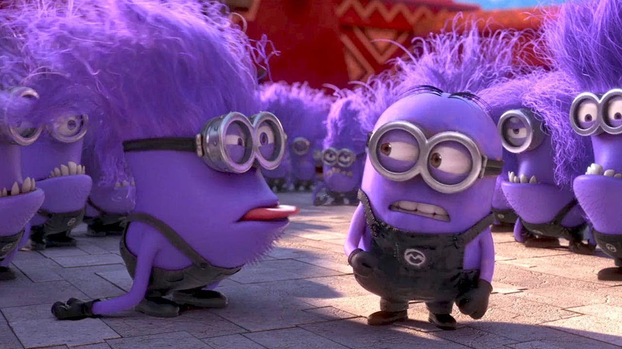 Minions - The Purple Minion Attacks scene - Đ&aacute;nh Nhau Với Minions M&agrave;u T&iacute;m