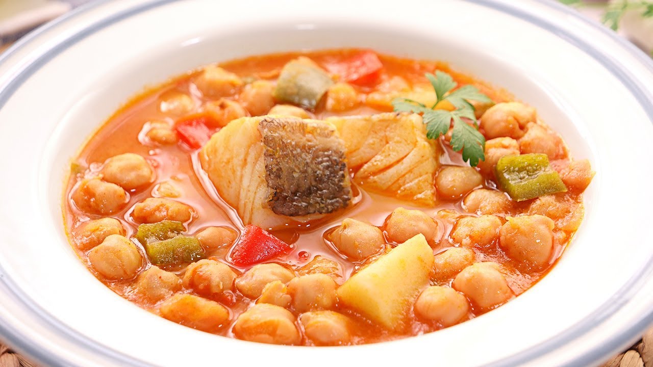 Garbanzos con Bacalao | Receta Tradicional muy Fácil y Deliciosa