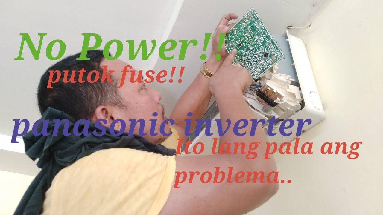 no power,,split type aircon,panasonic inverter,,