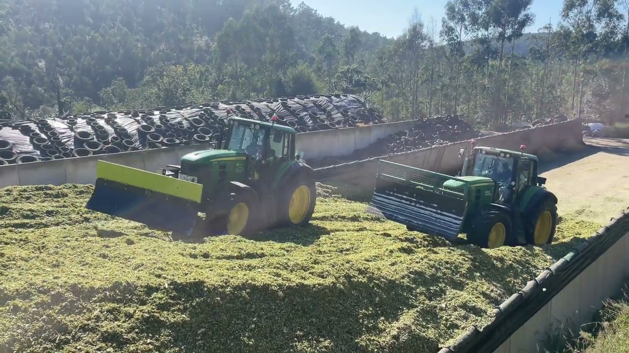 Ensilaje de maíz de la Ganadería Folgueirosa del 25 al 27 de septiembre del 2023 #johndeere