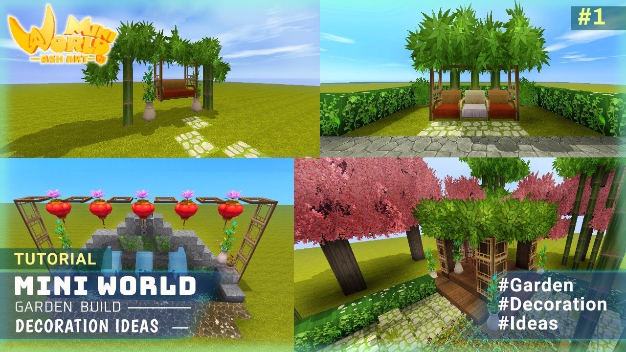 Mini World : Garden Decoration Ideas ! #1