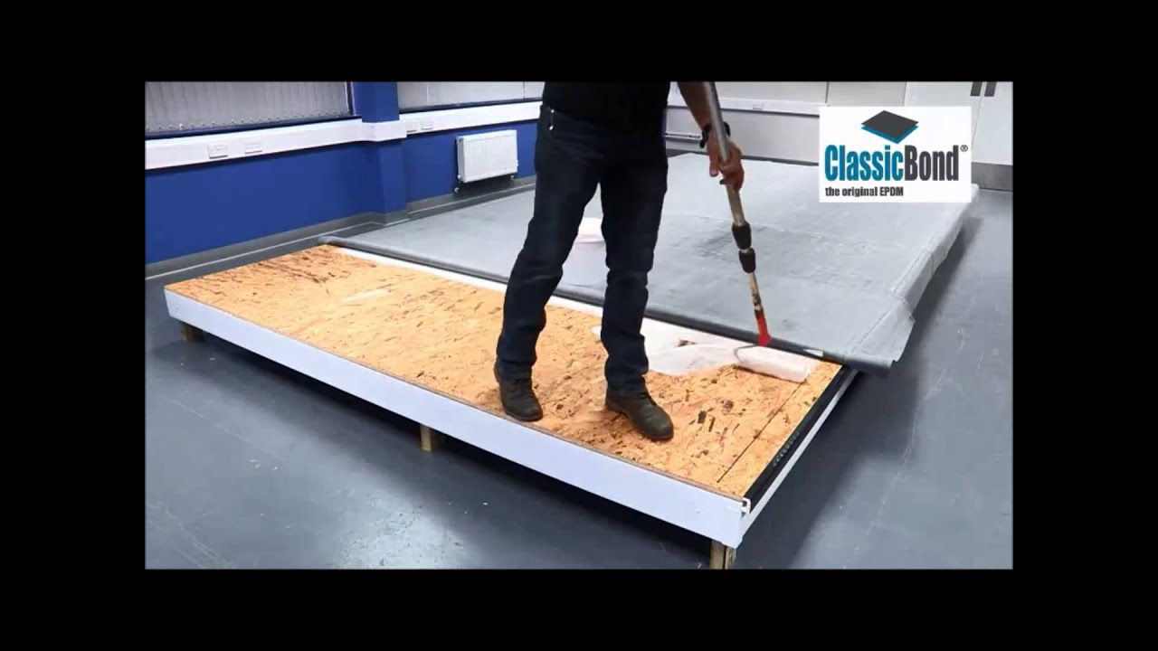 How to install a Classicbond EPDM flat Roof
