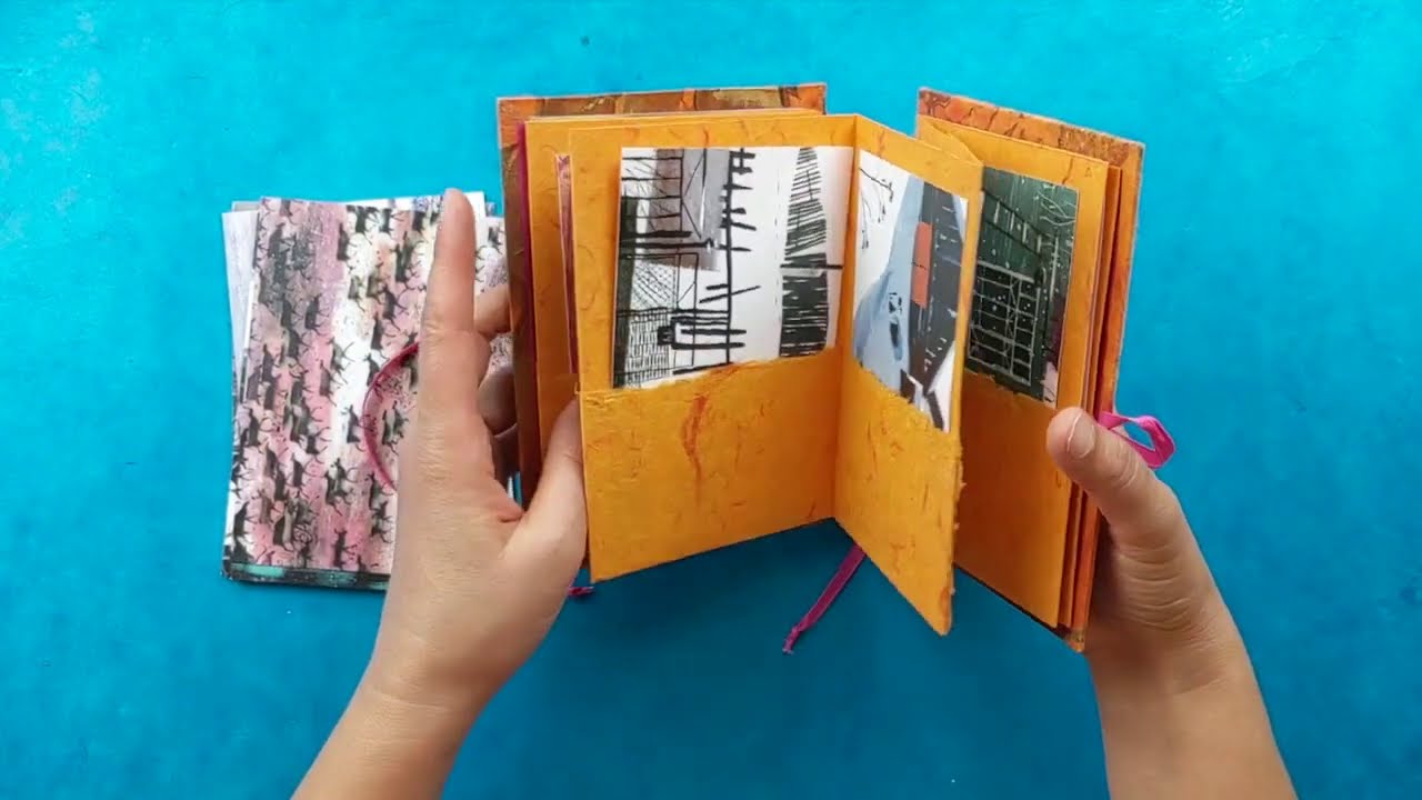 Accordion Book with Pockets, Part 1, by Yulia Hanansen