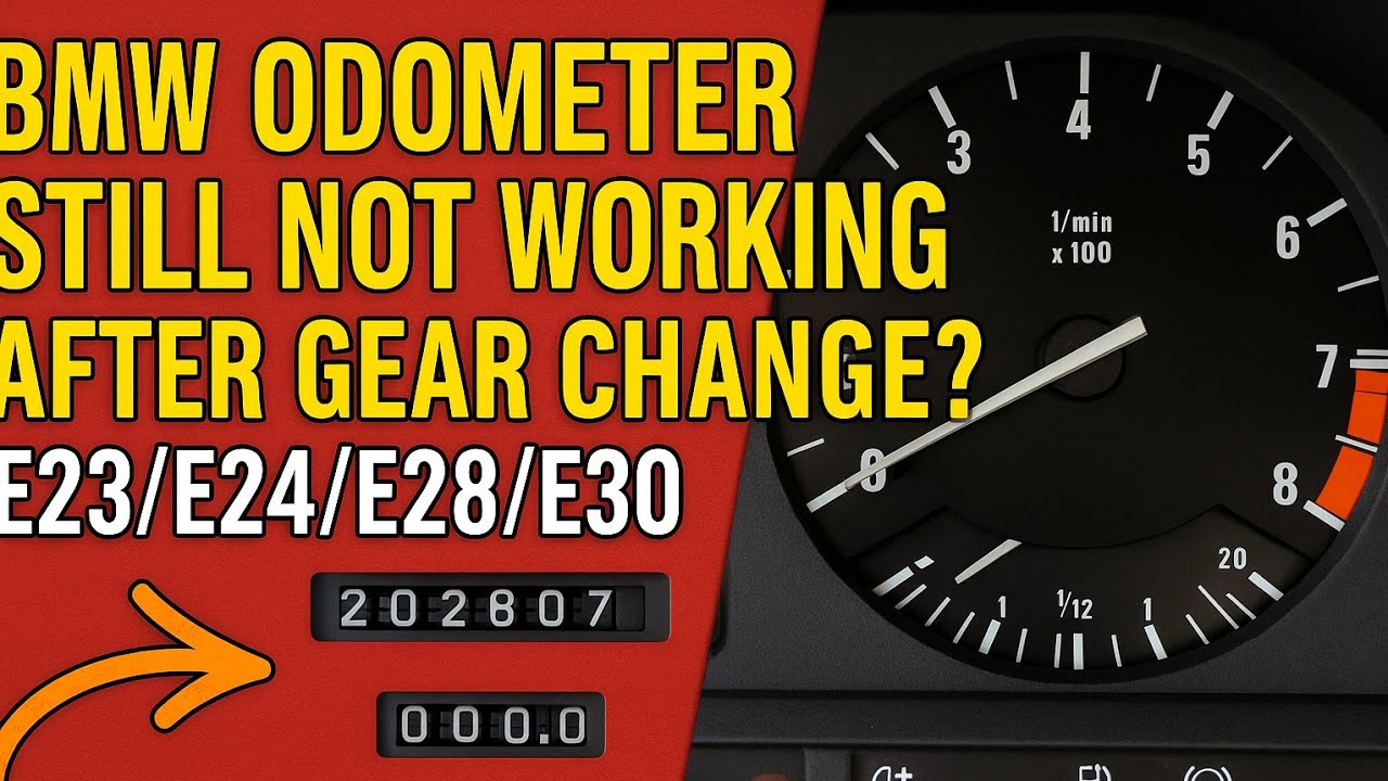 BMW Odometer Still Not Working After Gear Change? E23/E24/E28/E30