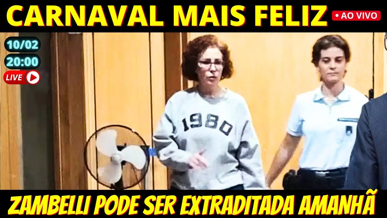 🔴 20h VOU FESTEJAR - Enfim AMANHÃ o julgamento final que pode estraditar Carla Zambelli