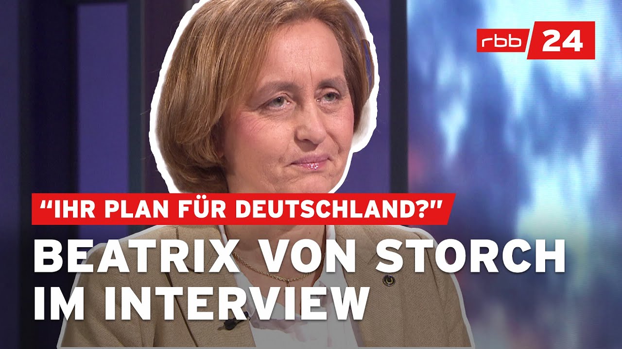 Beatrix von Storch (AfD) über Migration, Entlastungen & Energiepolitik - Serie zur Bundestagswahl